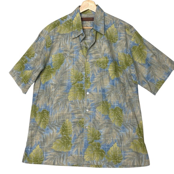 Tori Richard Other - Tori Richard Tropical Hawaiian Leaf Shirt Men's M Green Summer Streetwear Resort